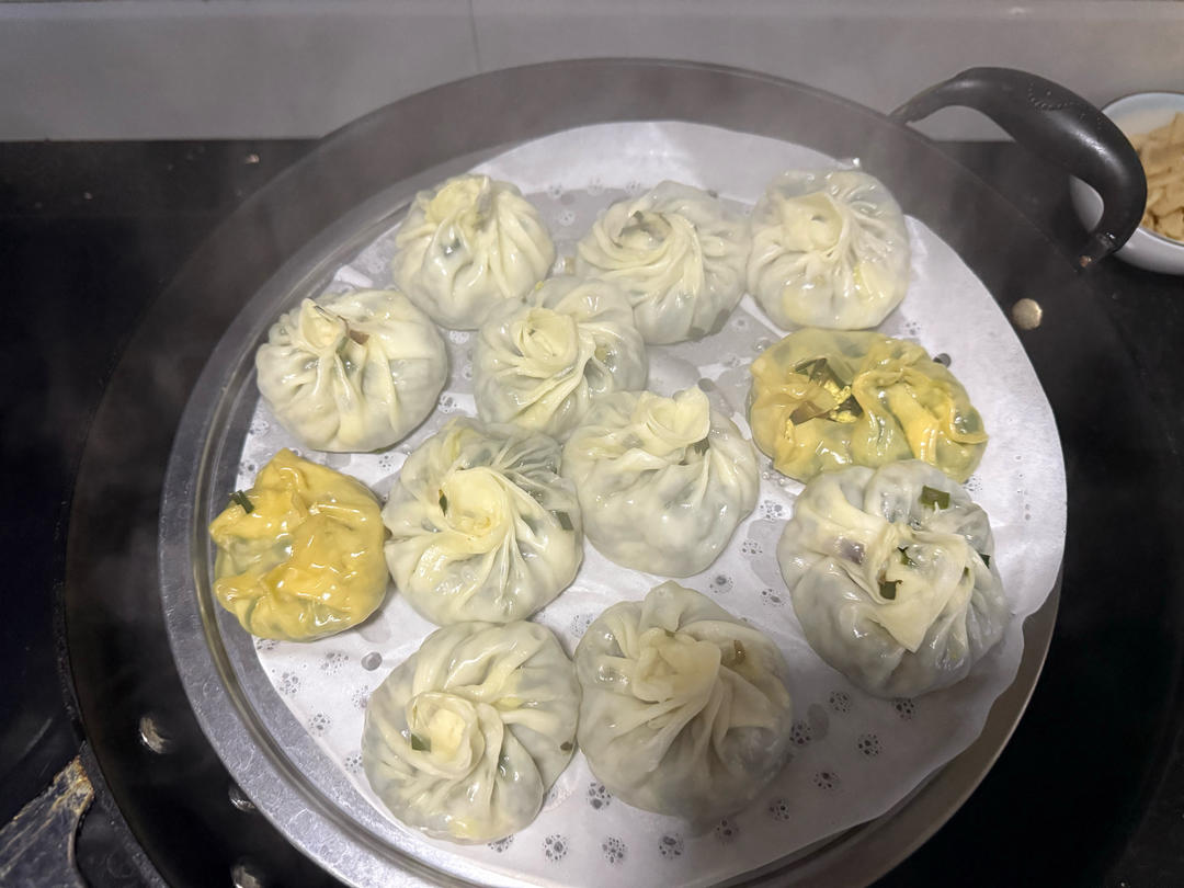 「韭菜鸡蛋素馅儿」这样调/比肉香😍😍😍