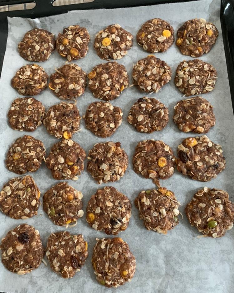 红糖椰子油燕麦饼干