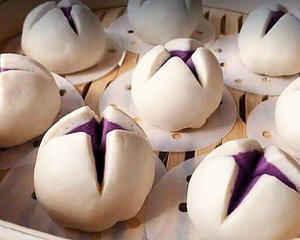 紫薯开花馒头（一次发酵双色馒头）的做法 步骤11