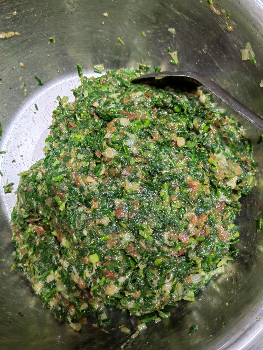 aall做的荠菜猪肉饺子馅