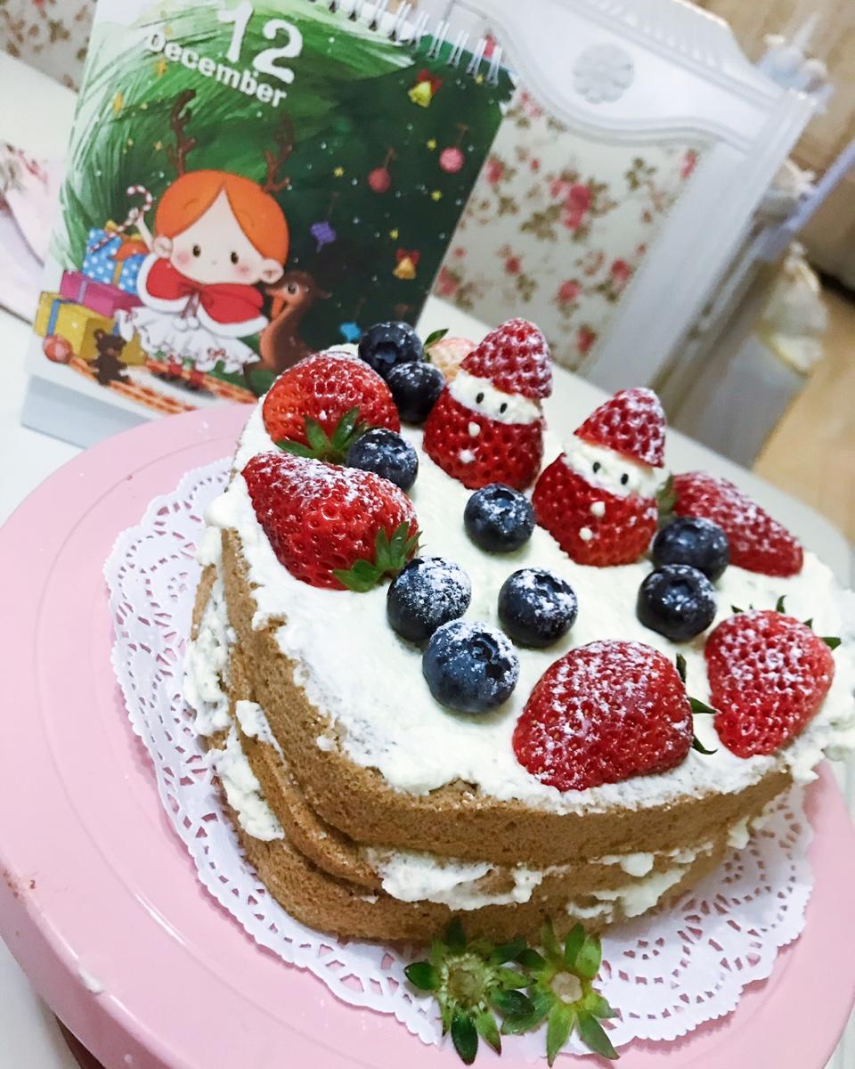 圣诞呆萌裸蛋糕