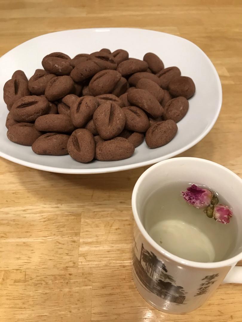 ㊙️萌化了‼️酥脆可口的咖啡豆饼干‼️一学就会