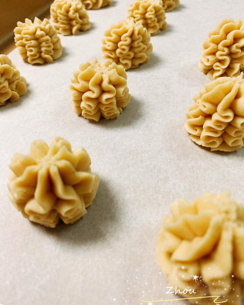 (珍妮曲奇+网红曲奇)咖啡小花配方/烘焙视频饼干篇2