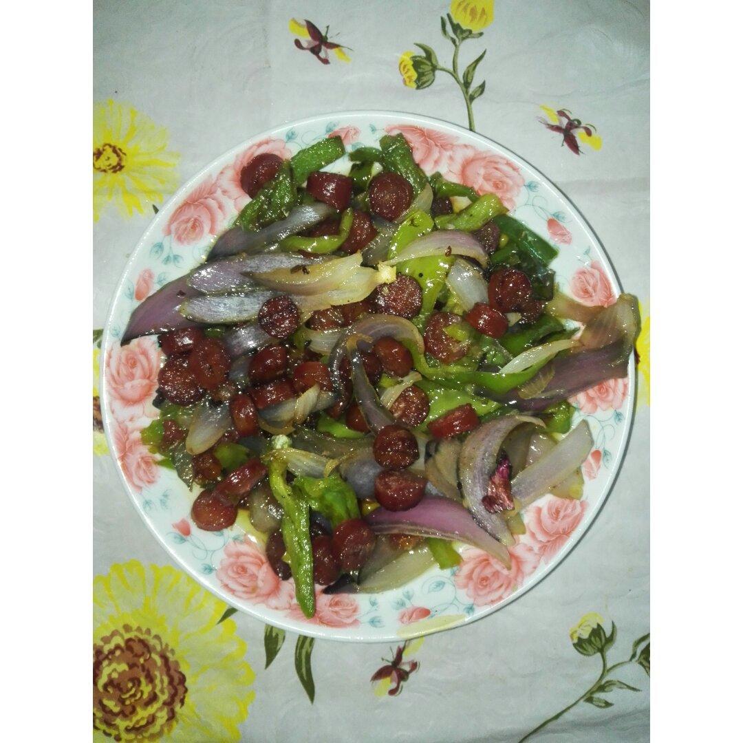 青椒炒香肠