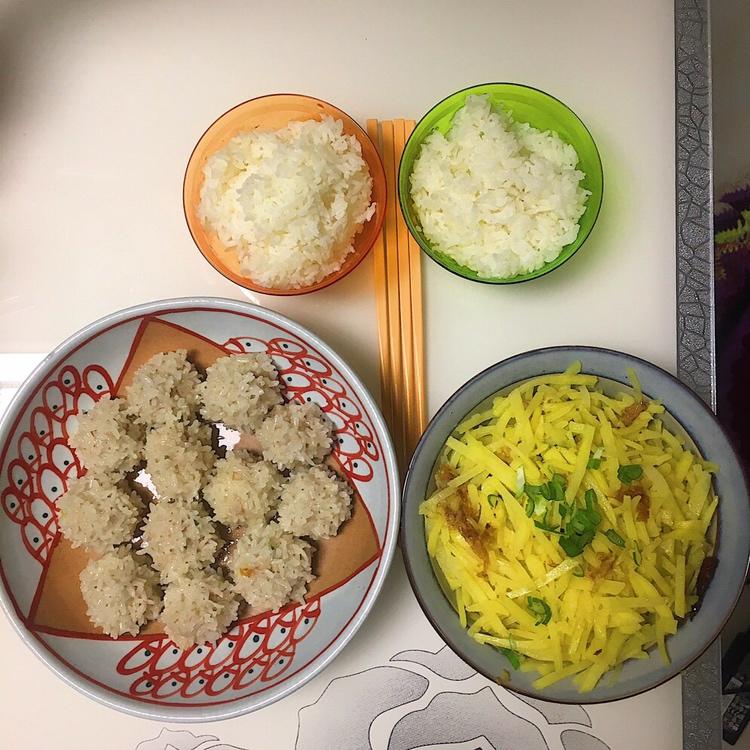 蒸糯米丸子