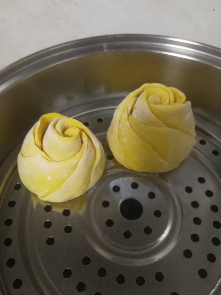 紫薯玫瑰花馒头