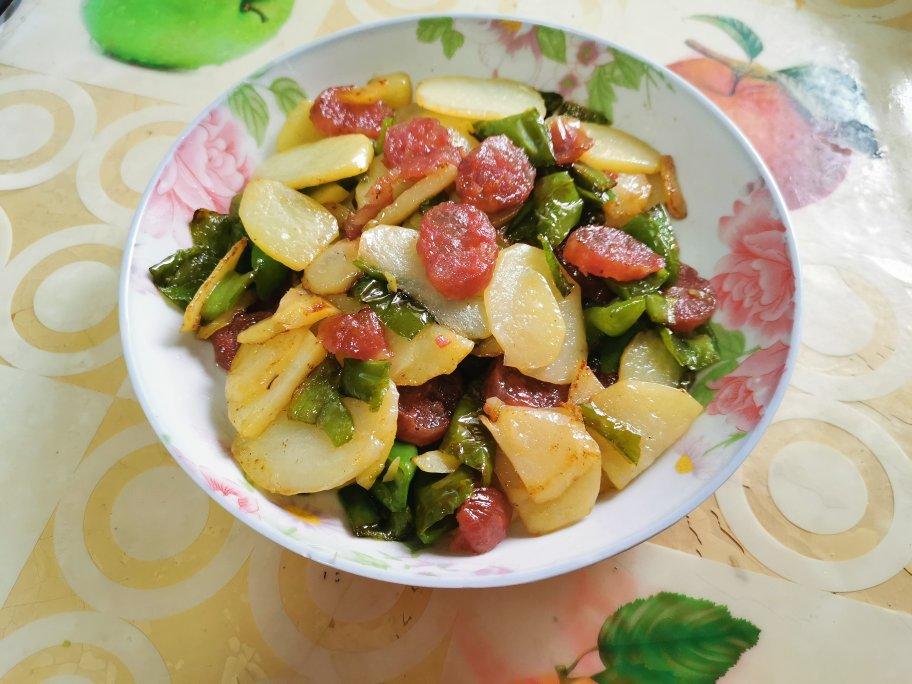 土豆青椒炒肉片
