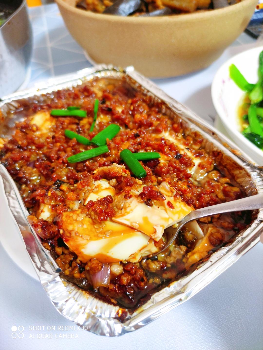 吃完不用洗碗的锡纸烤豆腐❗超下饭的神仙吃法🔥