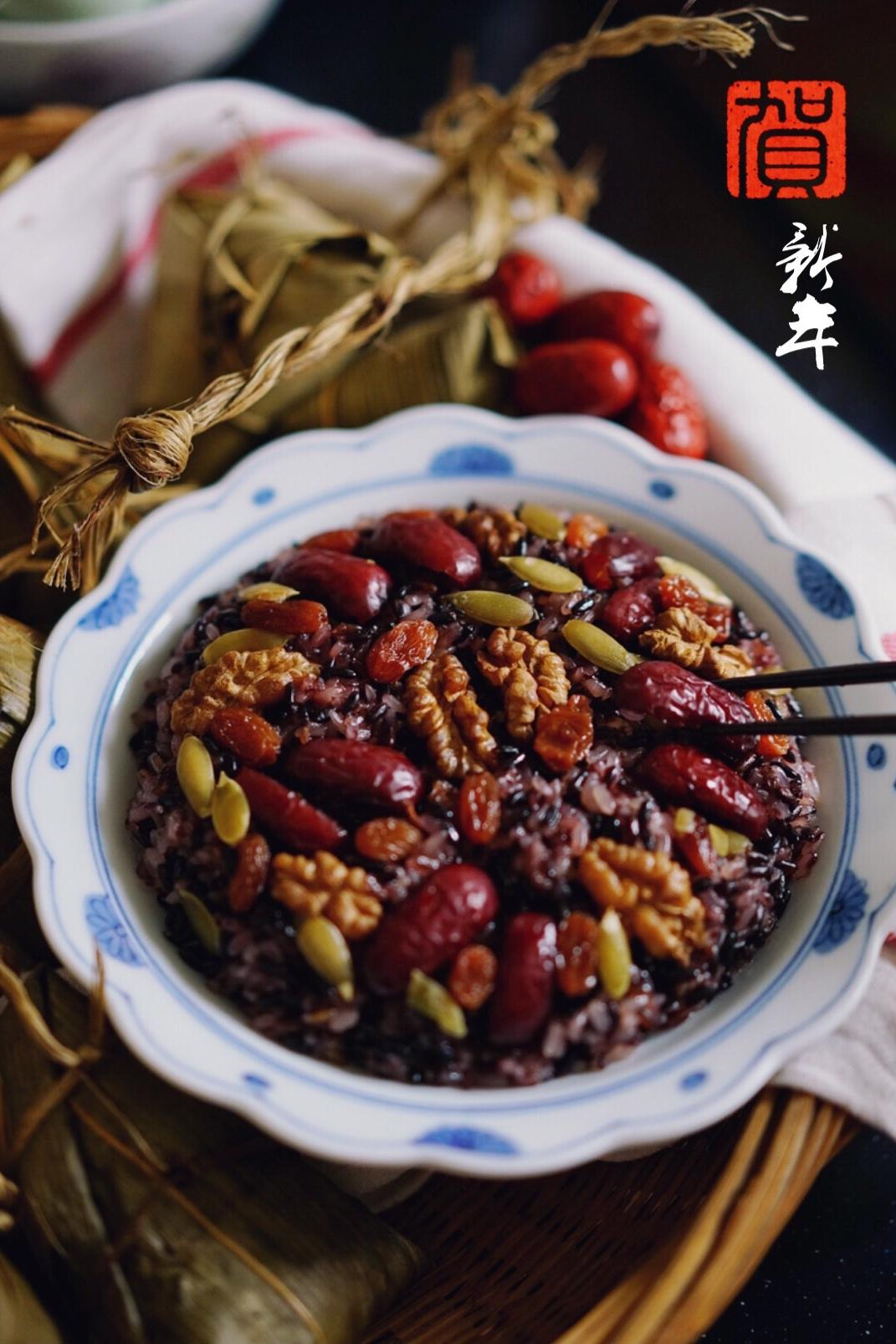 【猪油夹沙八宝饭】古法蒸糯米