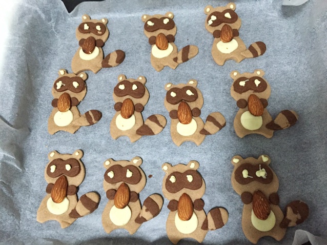 超可爱小浣熊饼干～干脆面君