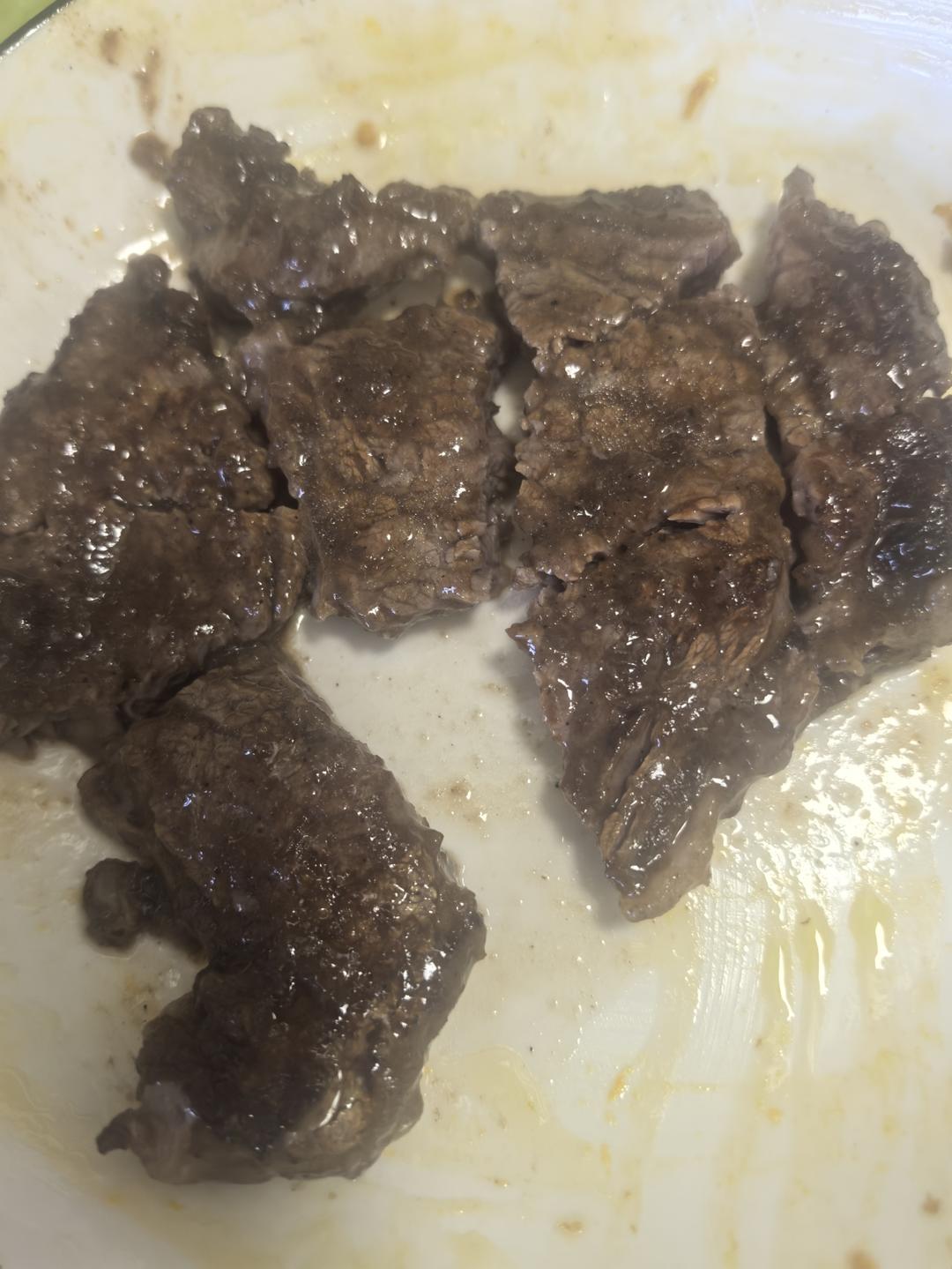 香煎牛肉（黄油版）～自制儿童牛排～配料安全，吃的放心
