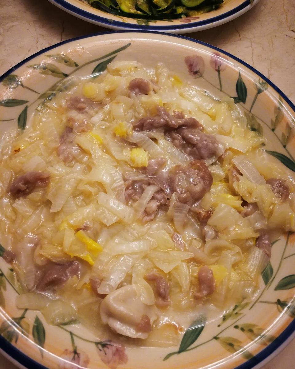 白菜烂糊肉丝