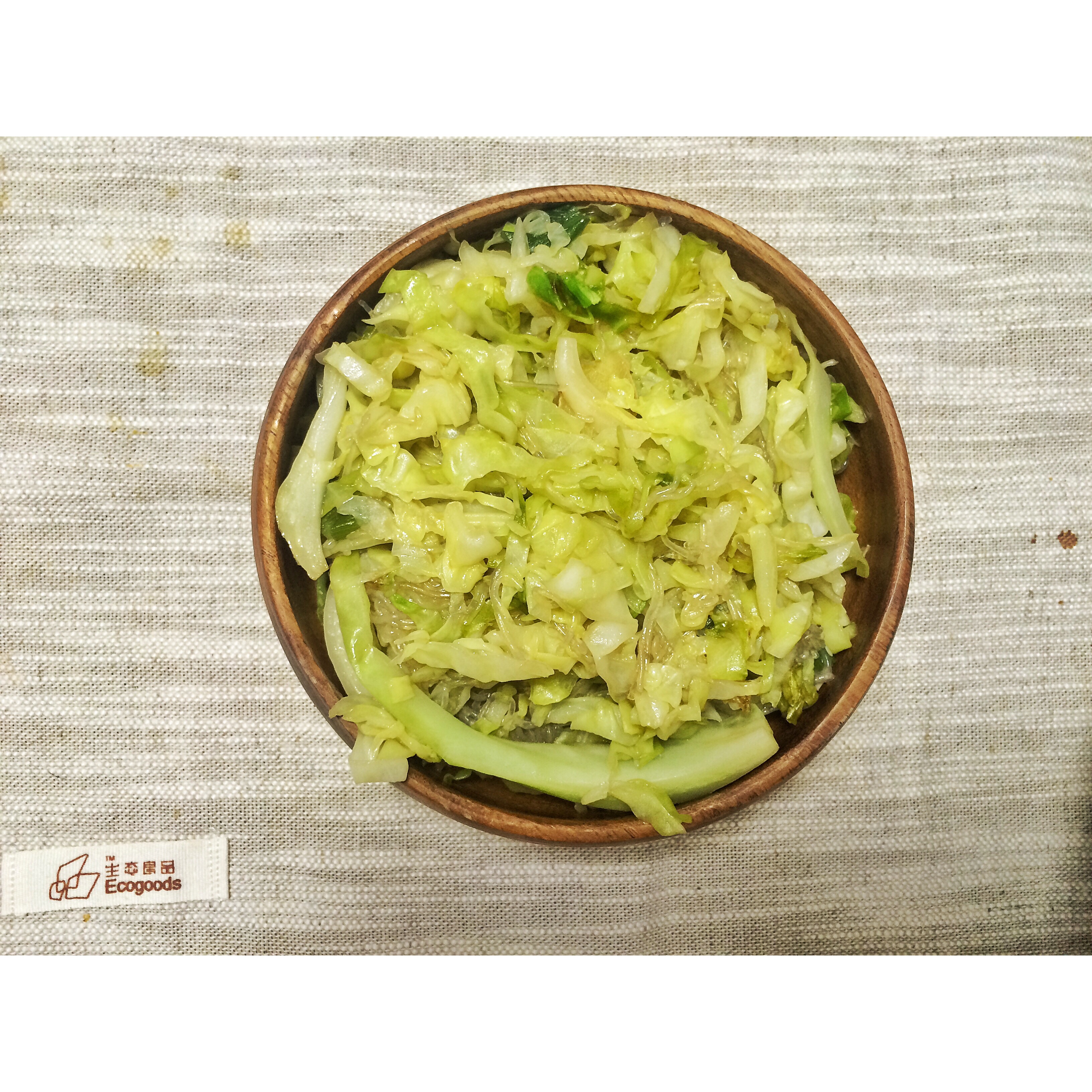 卷心菜炒粉丝 Glass noodles with Cabbage
