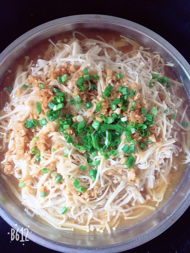 蒜蓉蒸金针菇