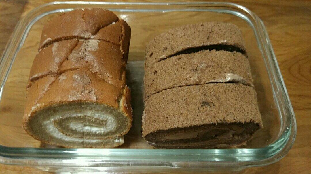 甘纳许巧克力蛋糕卷