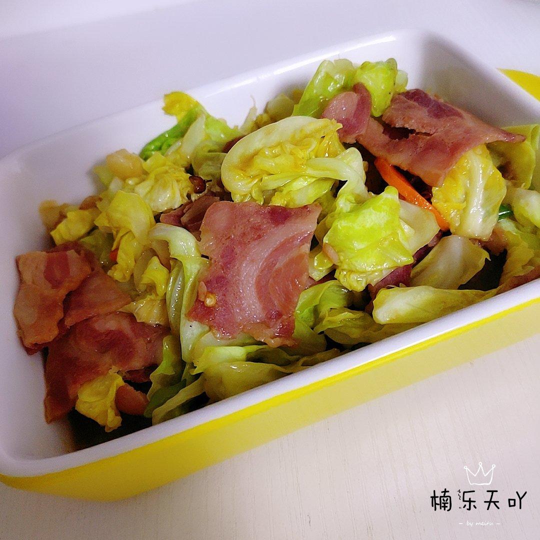 培根手撕包菜