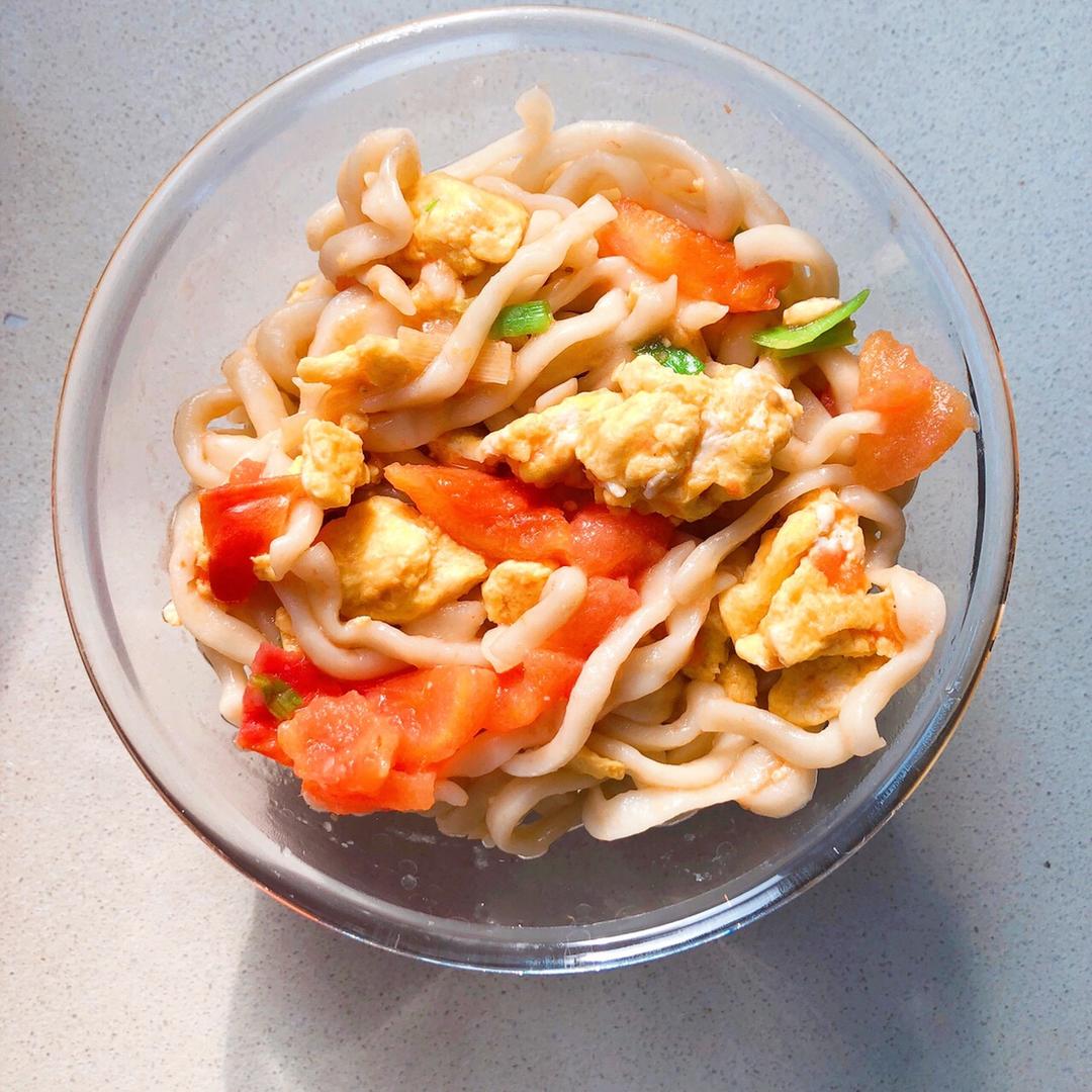 番茄鸡蛋拌面