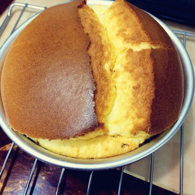 6寸原味戚风蛋糕