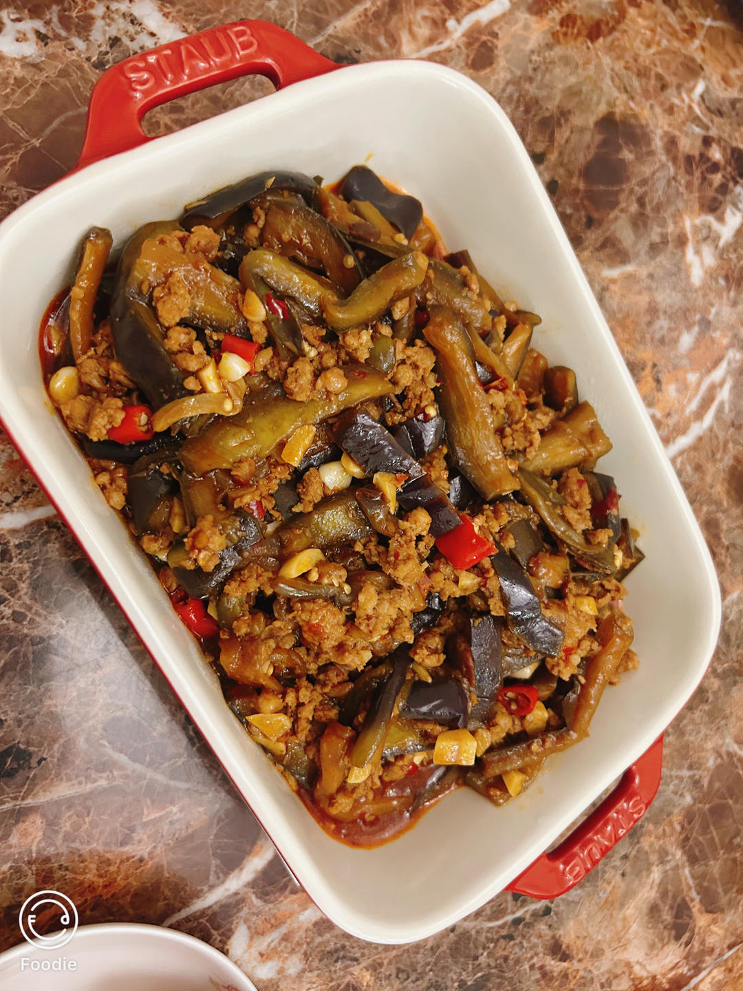 肉沫茄子盖浇饭