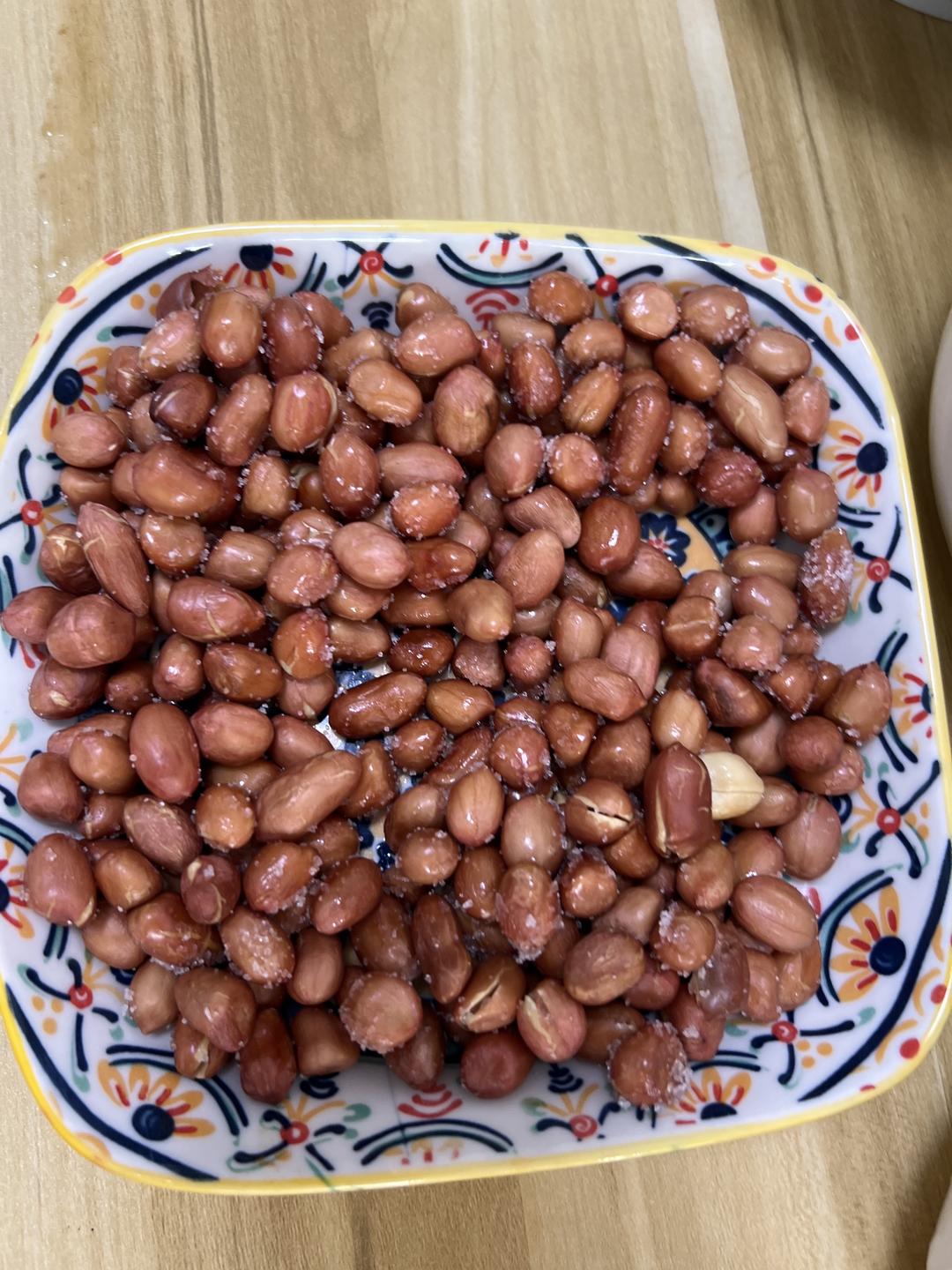 烤箱无烟油炸花生米酥脆好吃，不翻面的做法