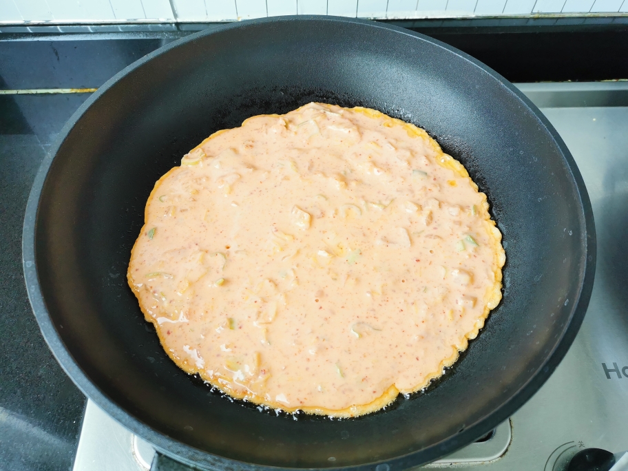 家庭自制泡菜饼的做法 步骤3