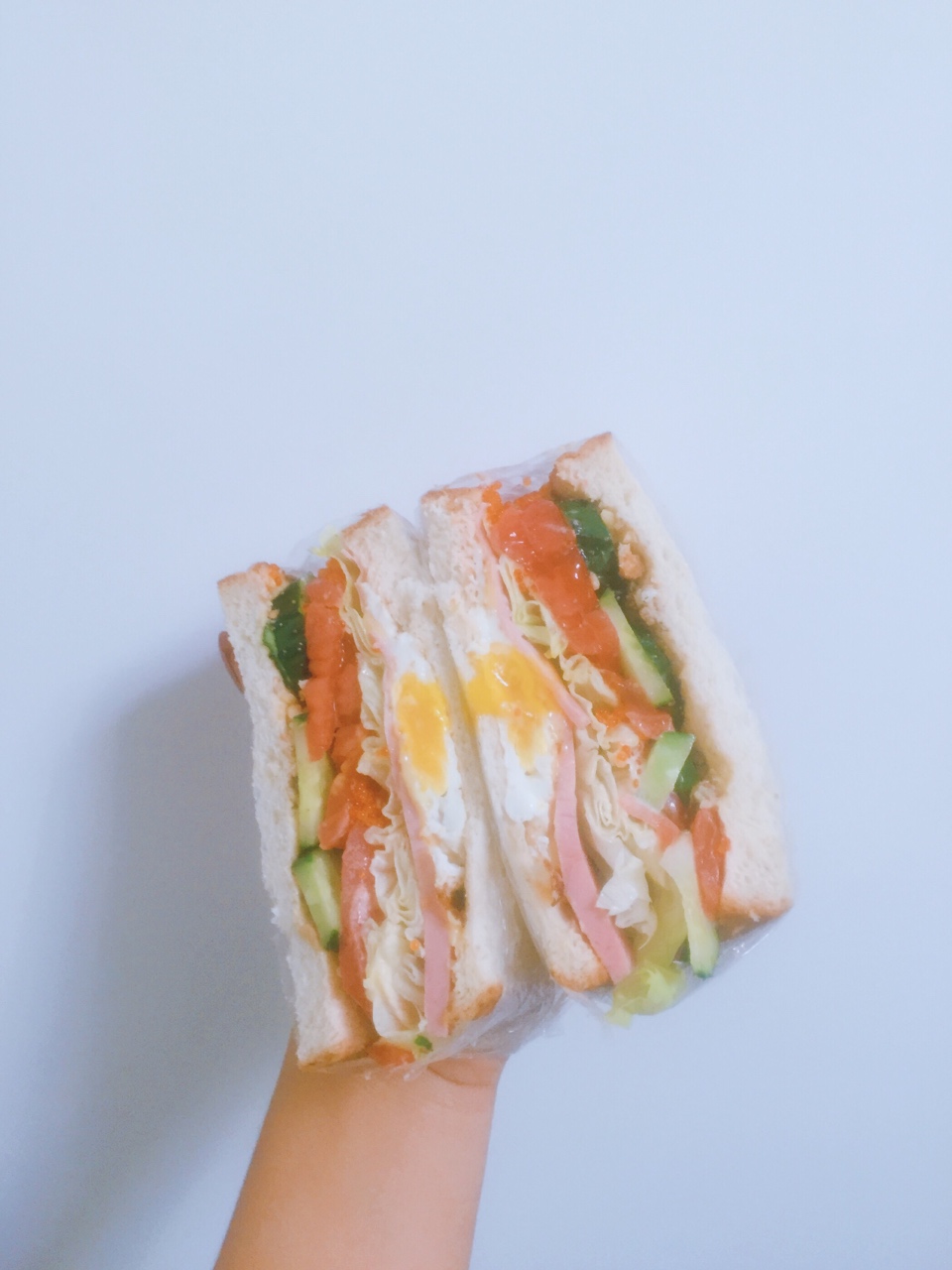 鱼子酱超厚💗三明治