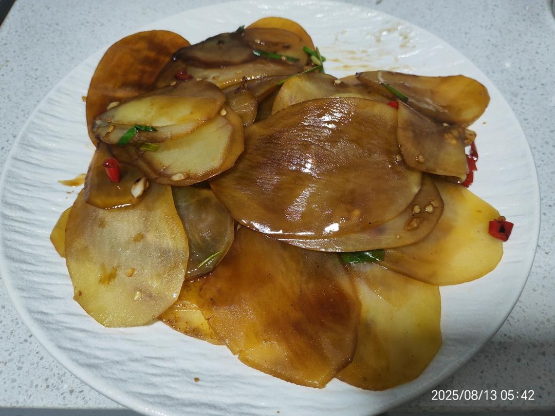 家常炒土豆片
