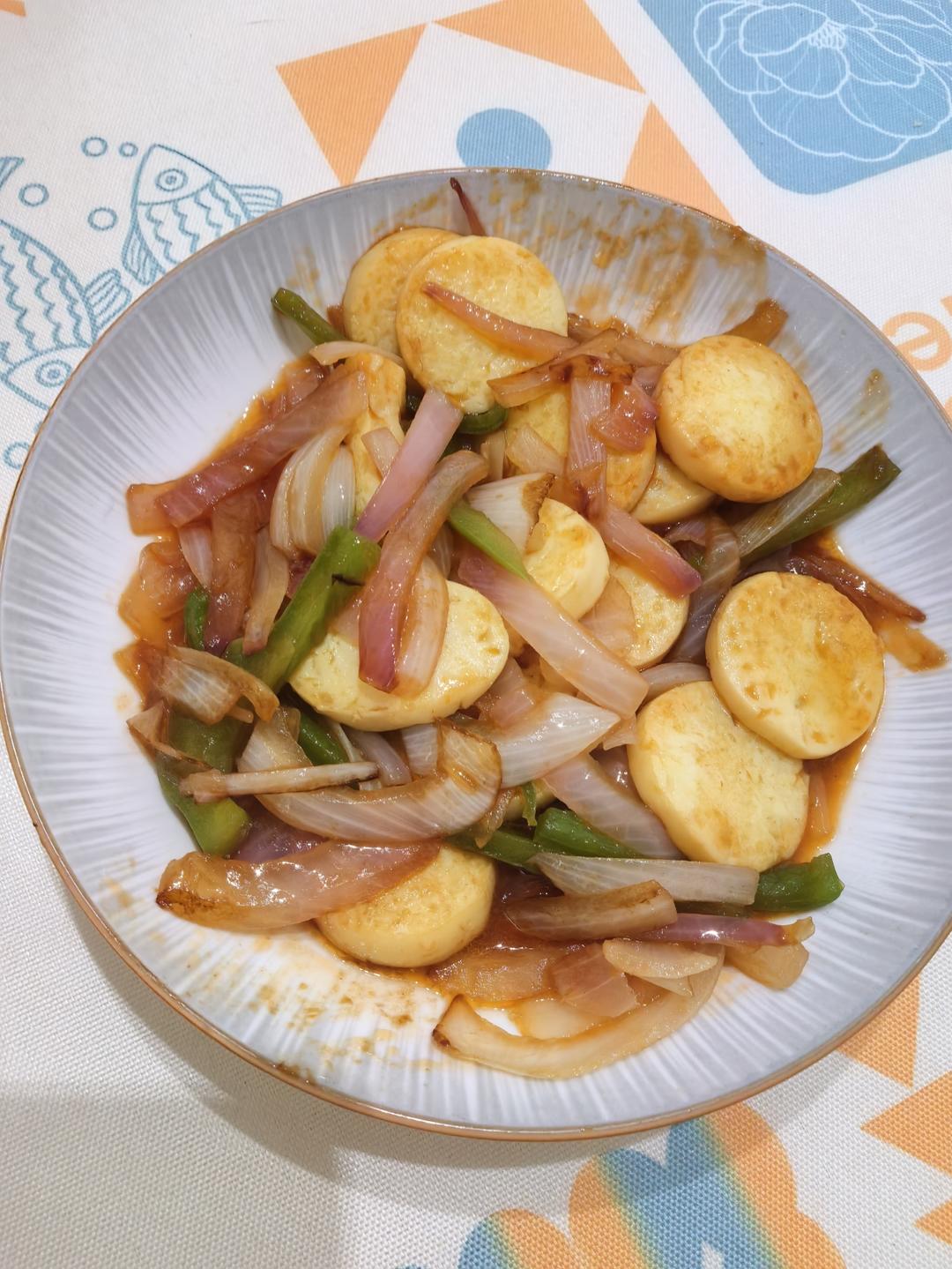 老人孩子都爱的——香煎日本豆腐