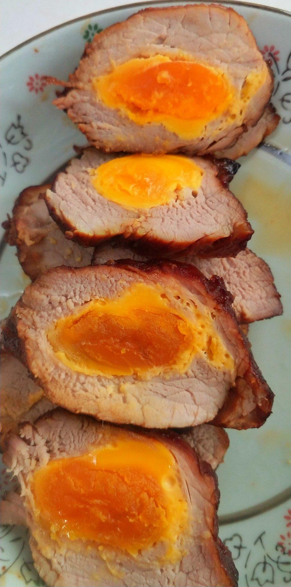 咸蛋黄叉烧肉