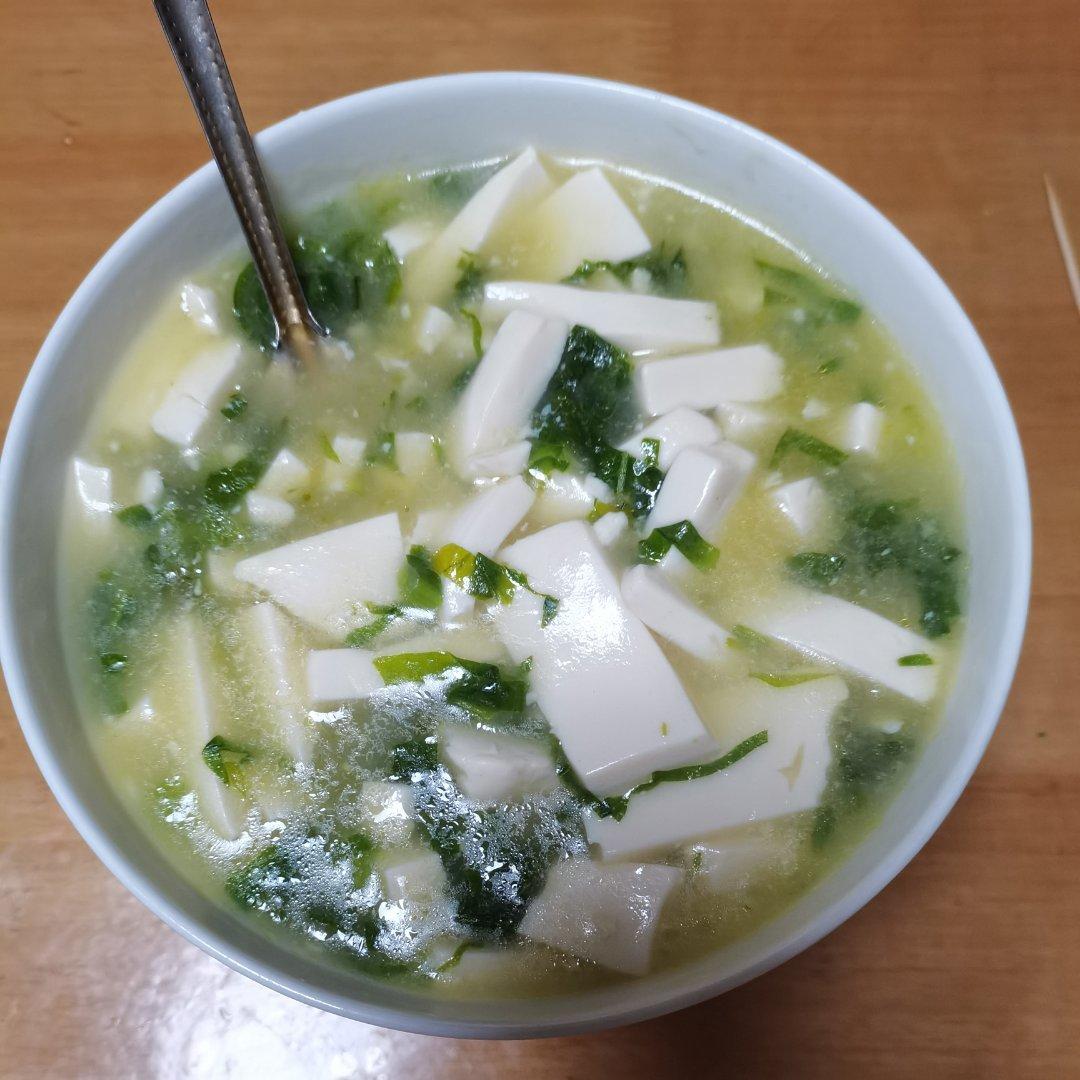 快手羹汤之～青菜豆腐皮肉圆汤