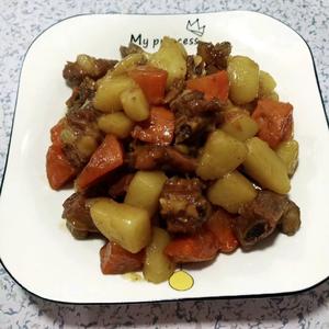 胡萝卜土豆焖排骨的做法 步骤8