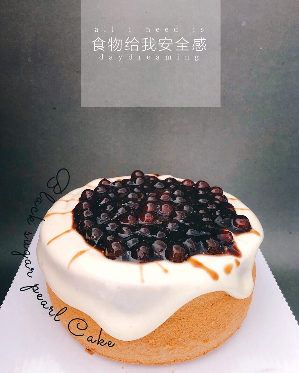 黑糖珍珠爆浆蛋糕