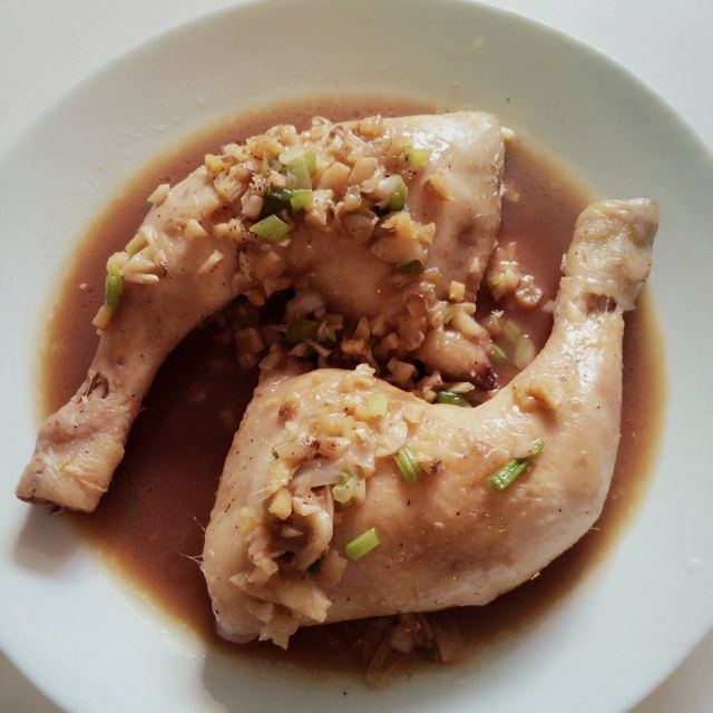 姜葱焗鸡大腿