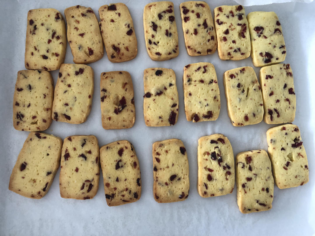 蔓越莓饼干——少油少糖中筋面粉