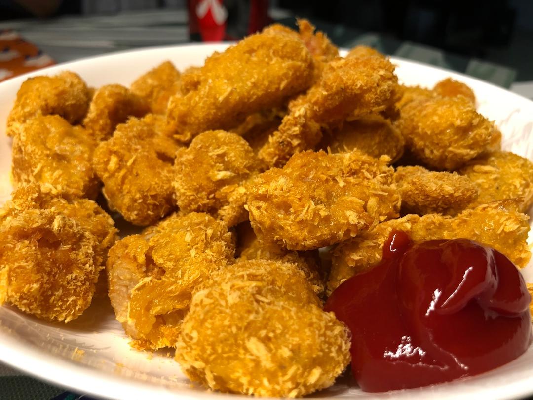 烤箱版鸡米花 | 无需油炸 蒜香味十足