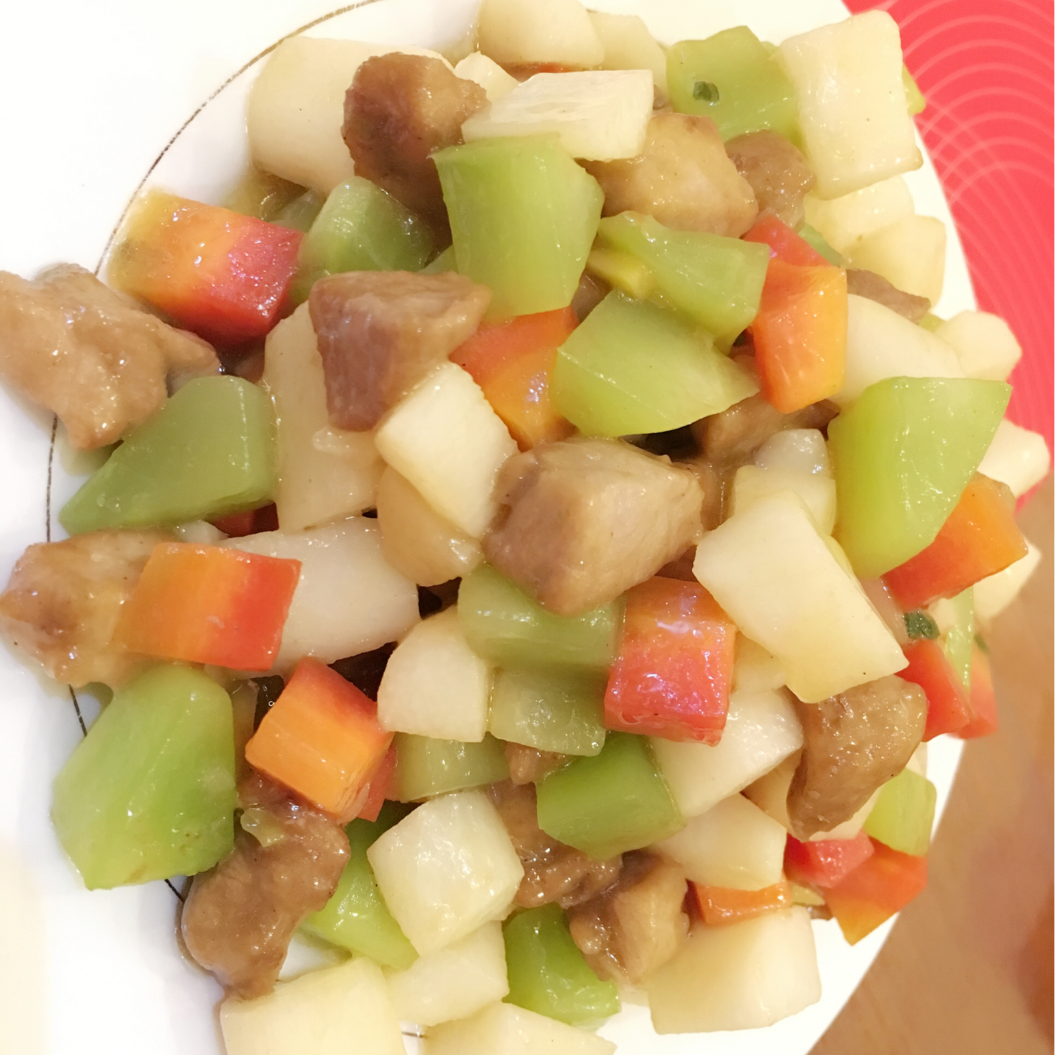 山药牛肉粒