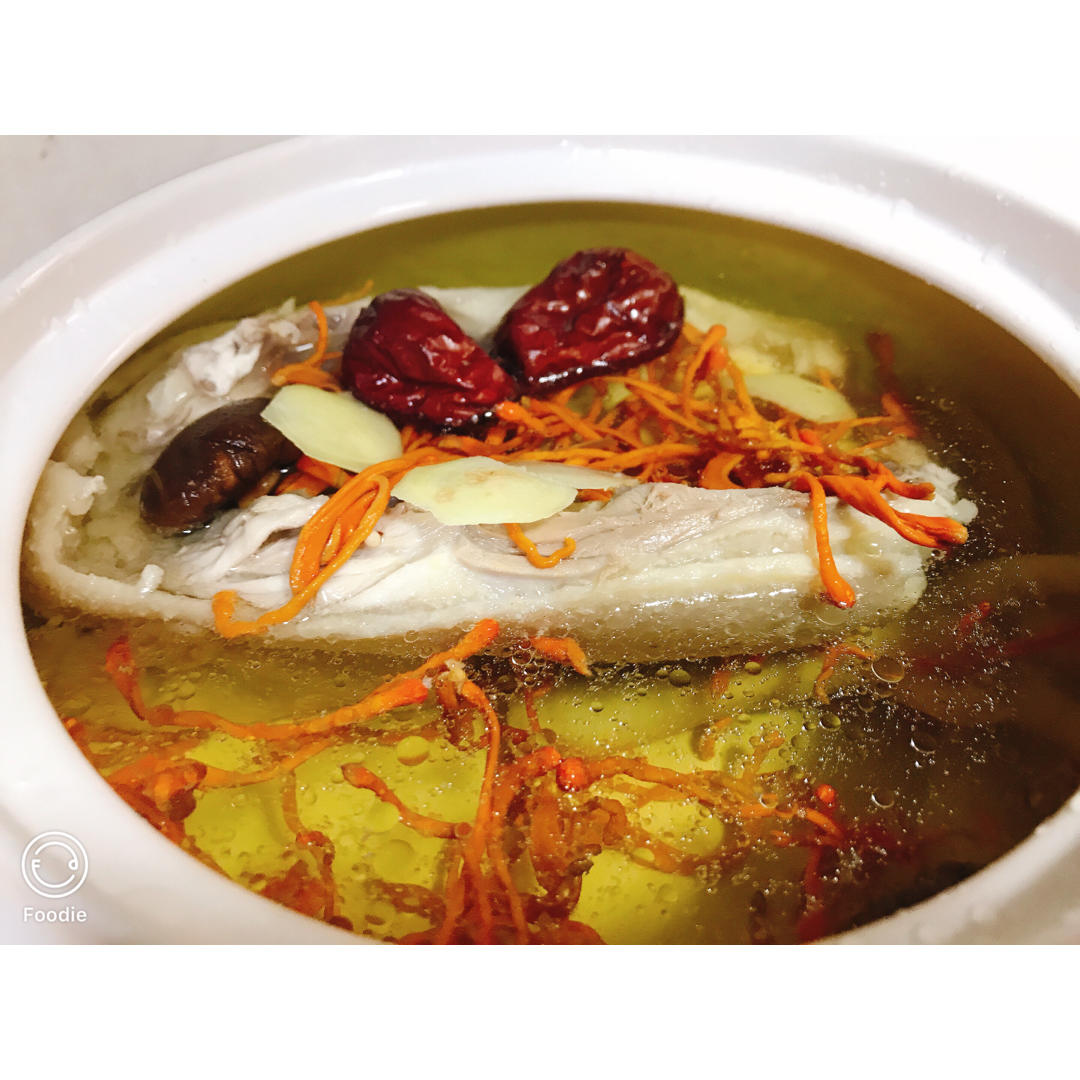 虫草花煲鸡汤