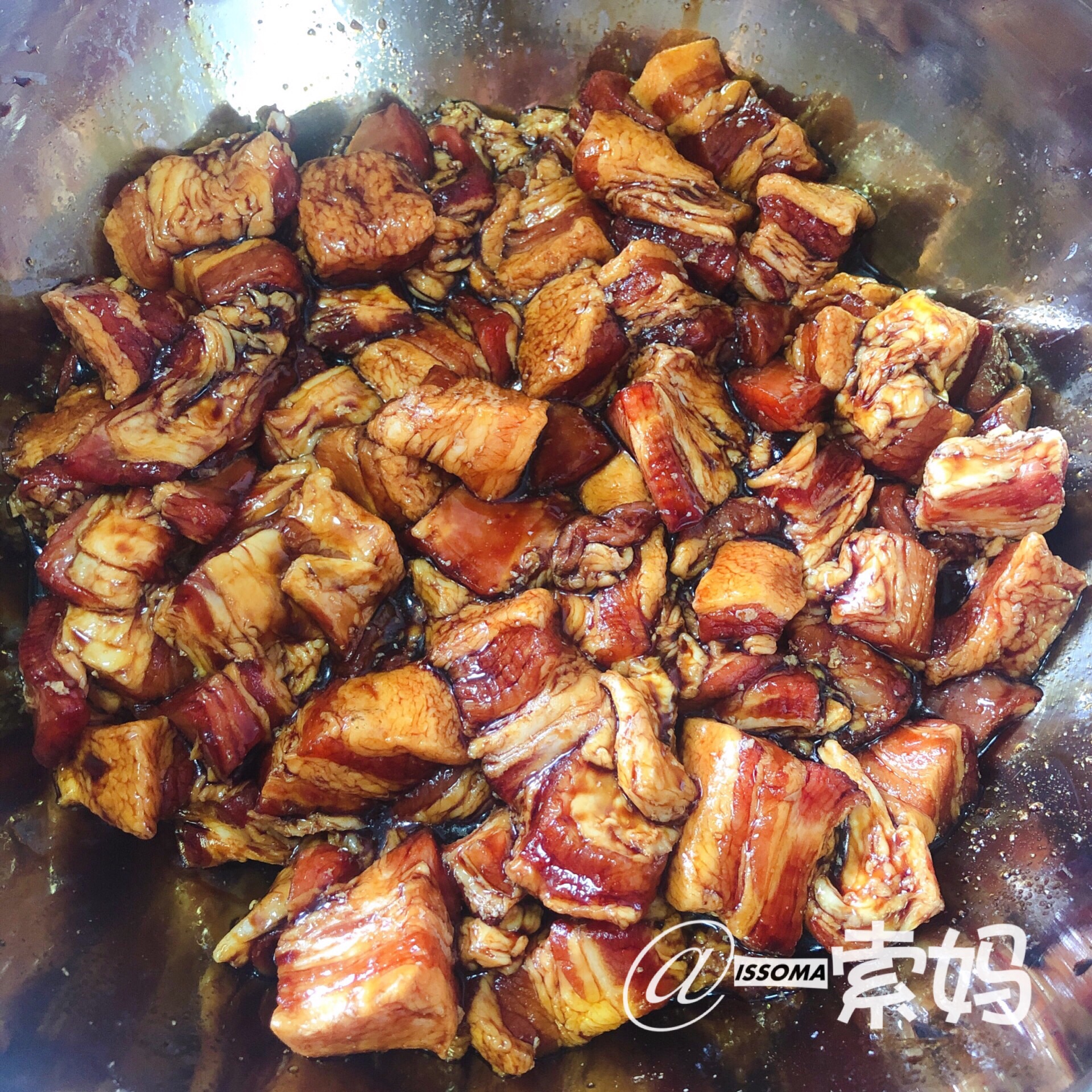 五香腊味鲜肉咸蛋黄粽子（端午节）的做法 步骤2