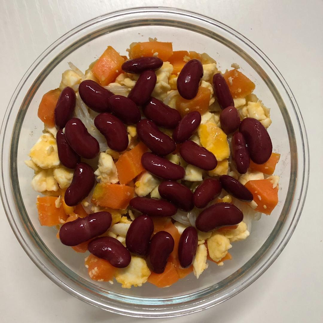 咸鸭蛋胡萝卜炒魔芋结