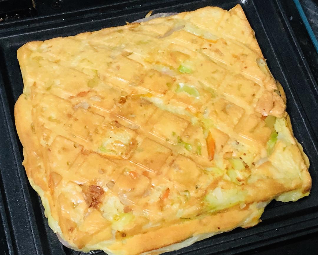 快手早餐蔬菜饼的做法