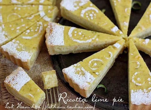 奶油干酪乳清柠檬派Ricotta lime pie