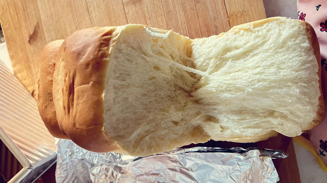 夺命软吐司(๑´ڡ`๑)超软拉丝极速方便的一次发酵吐司