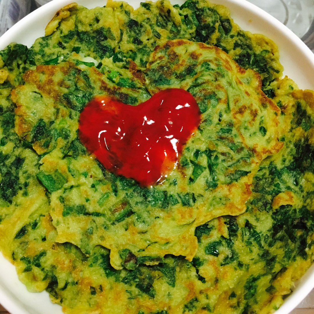 芹菜鸡蛋饼
