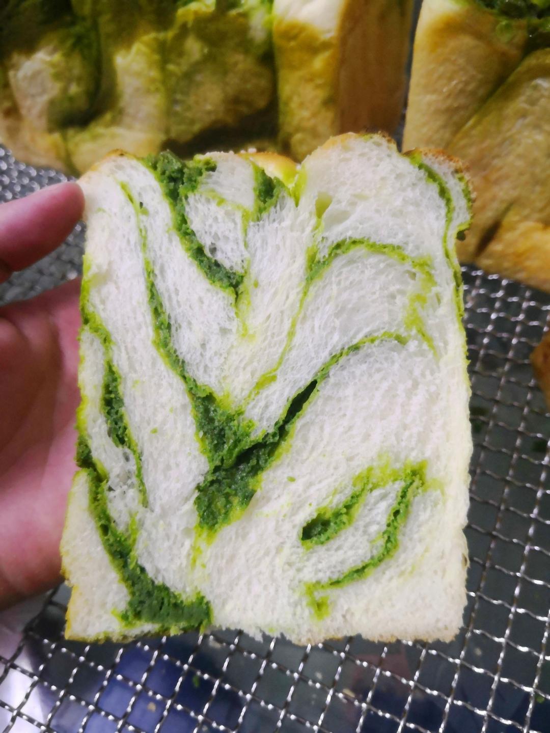 绿色心情---抹茶手撕小吐司