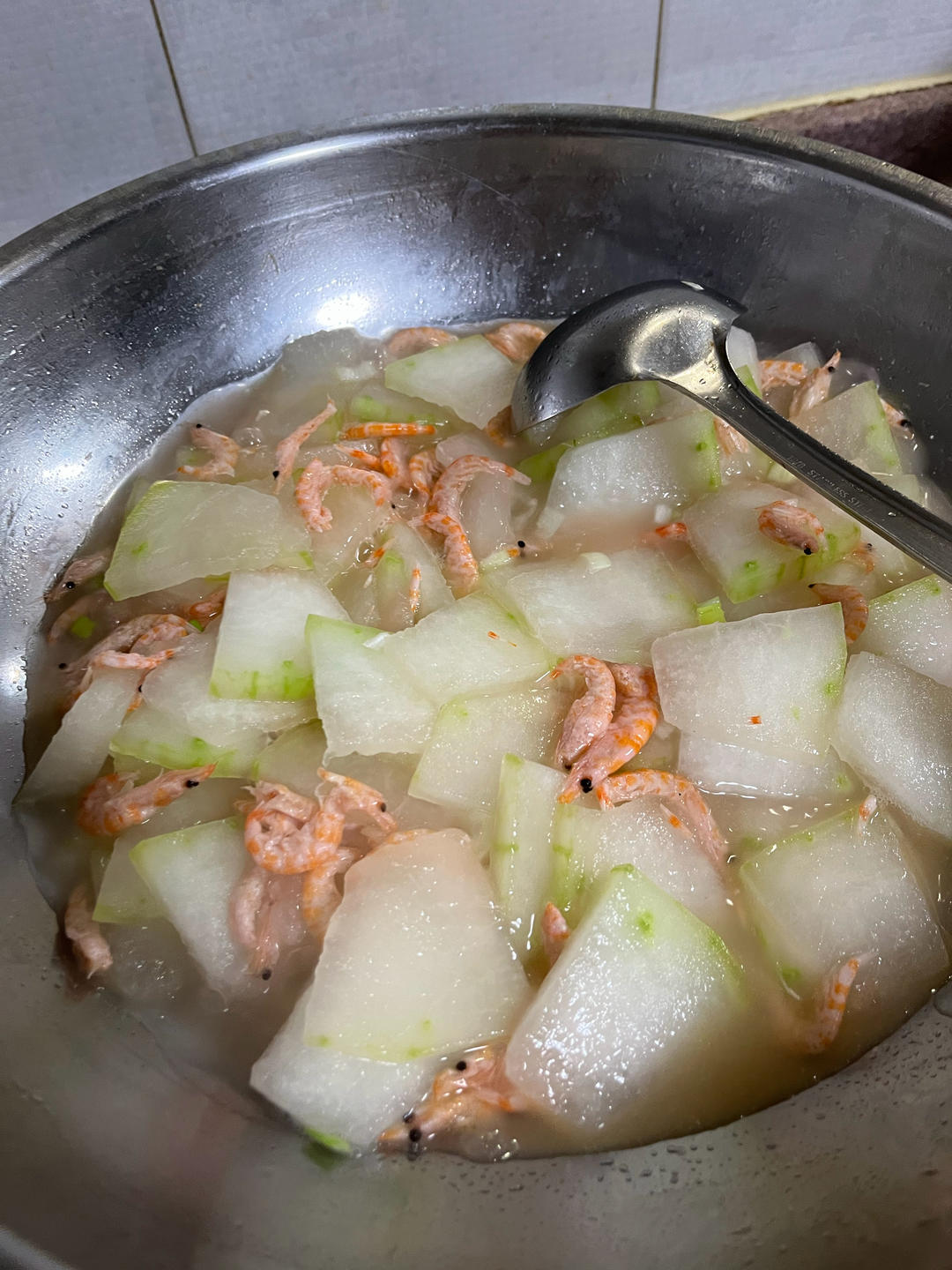 冬瓜毛豆炒磷虾