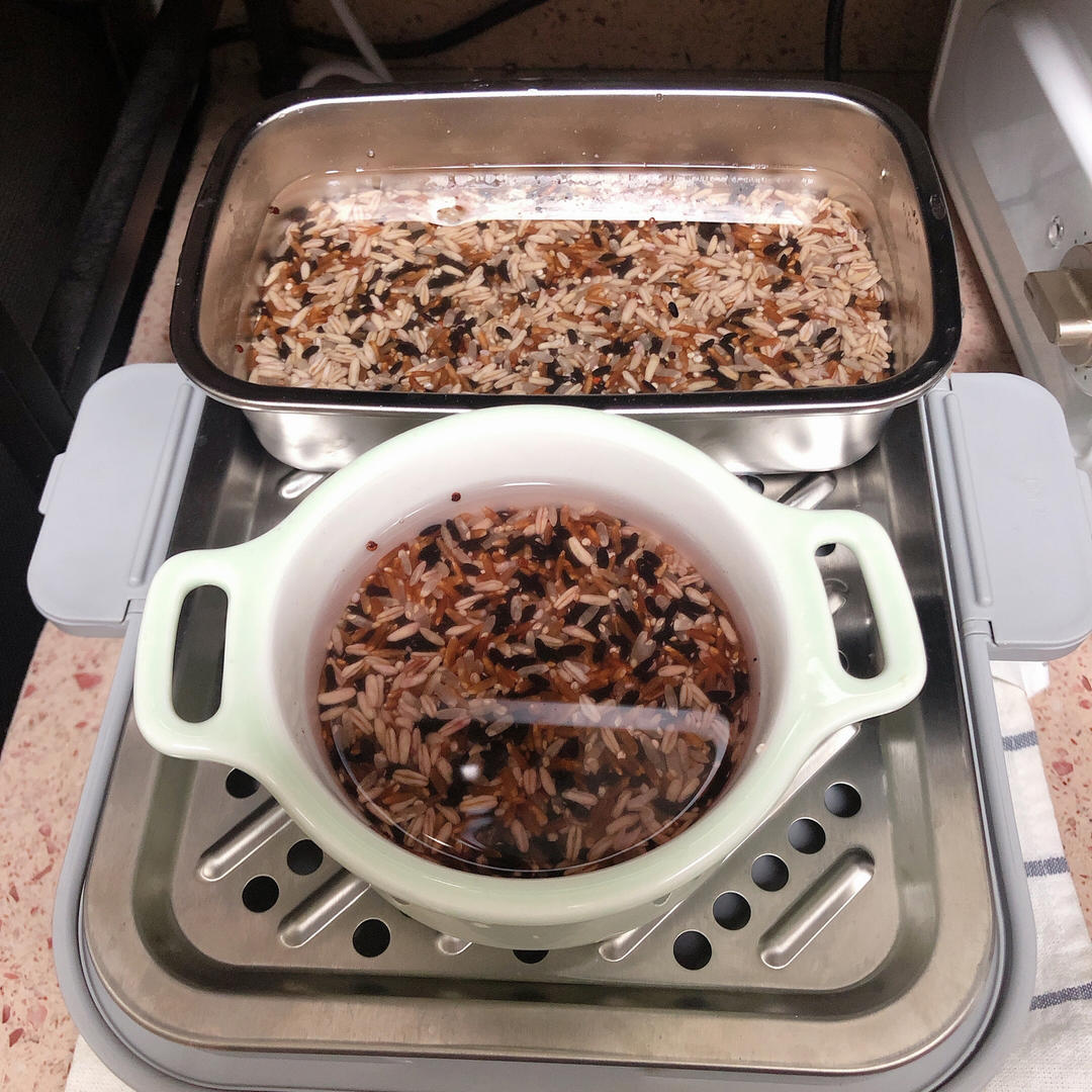 瑶柱虾仁蒸蛋羹+杂粮饭【3月北鼎蒸炖锅食谱】