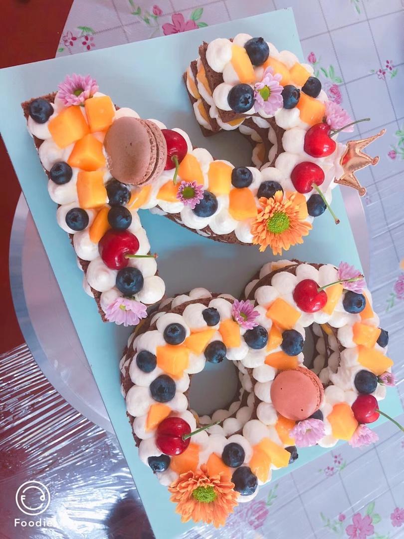 年年18岁的数字蛋糕