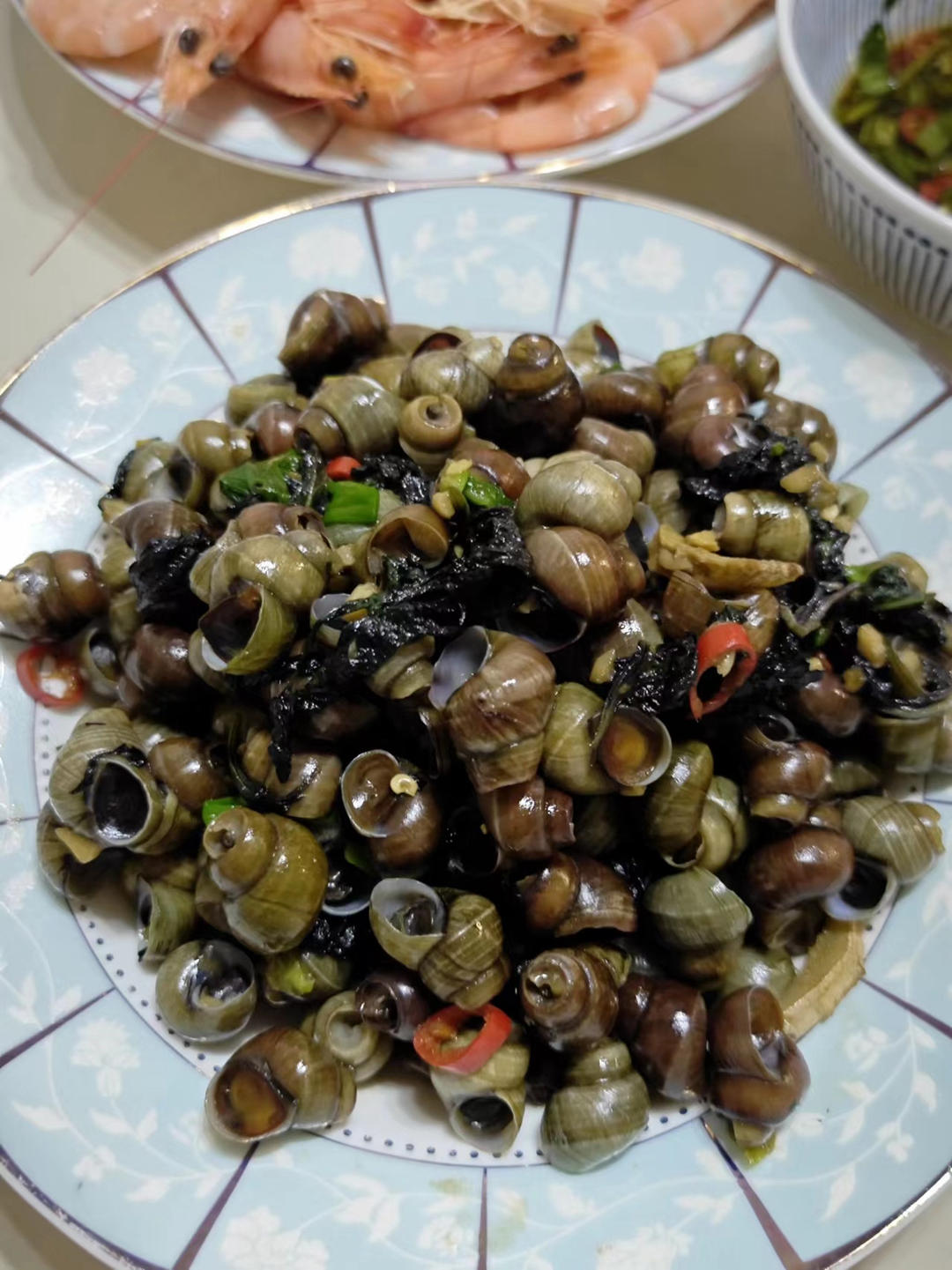 广东小食~紫苏炒田螺