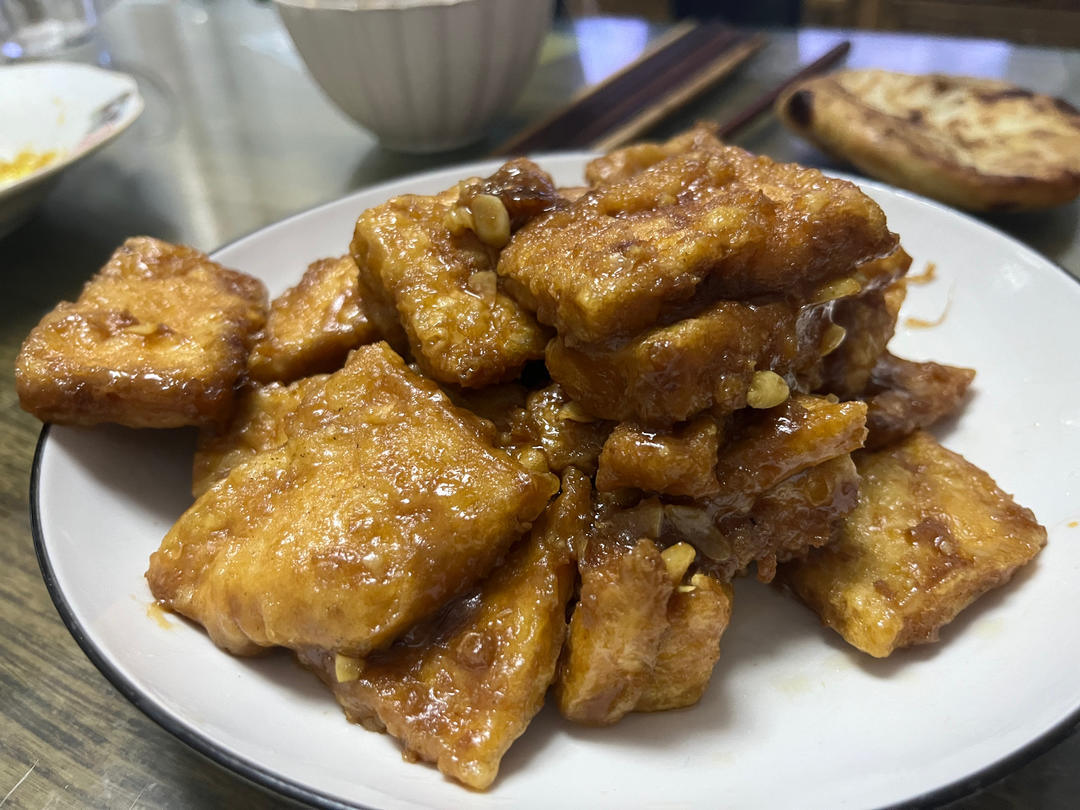 无敌好吃的香煎豆腐