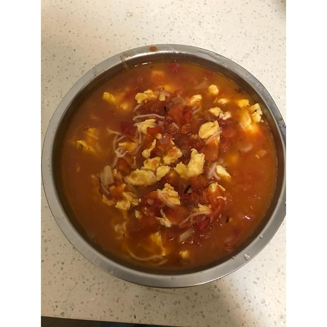 超级入味好吃的番茄鸡蛋面